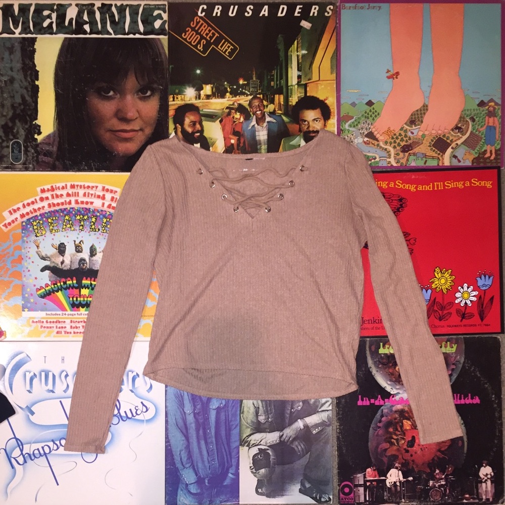 RIBBED TIED LONG SLEEVE